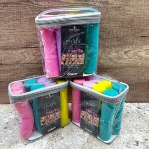 3 Pack Conair Foam Rollers Big, Loopy Curls Soft & Comfy, 8 pieces Each Pack NEW